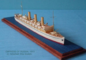Waterline ship models from exotic wood - no paint