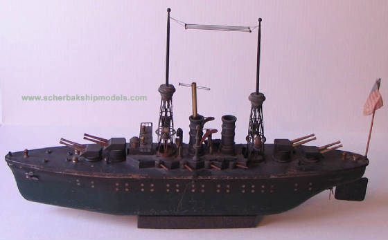 Orkin battleship New Mexico clockwork toy boat