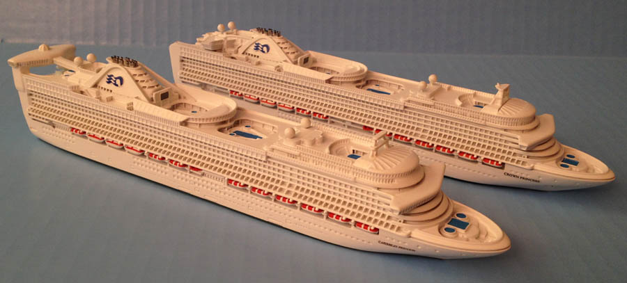 Caribbean & Crown Princess cruise ship models.jpg