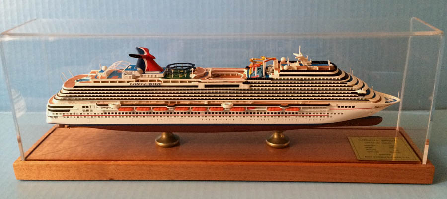 Carnival Breeze scale cruise ship models best gift