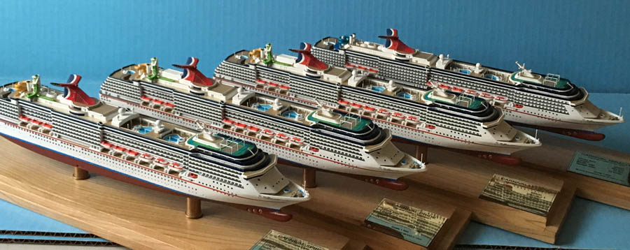 Carnival Spirit, Pride, Legend, Miracle models