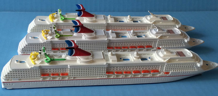 Carnival Spirt class cruise ship models 1250 scale