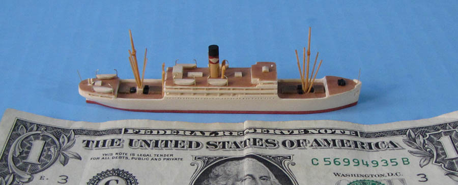 SS Cartago 1:1250 scale model 