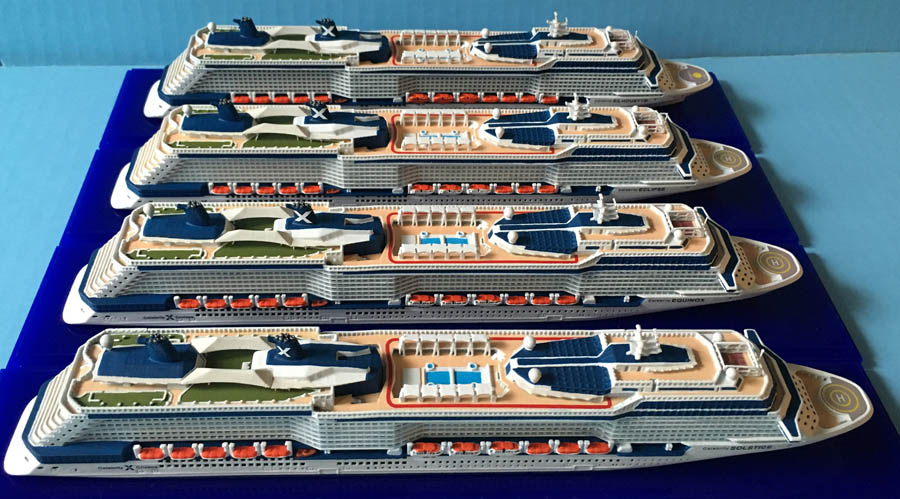 Celebrity Solstice class  cruise ship models 1250