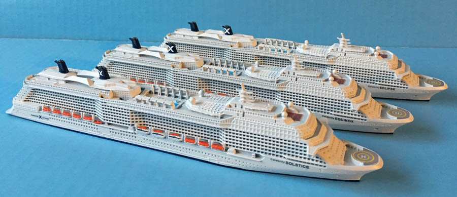 Celebrity Solstice class cruise ship models