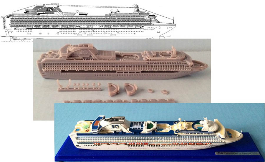 Corporate order cruise ship models