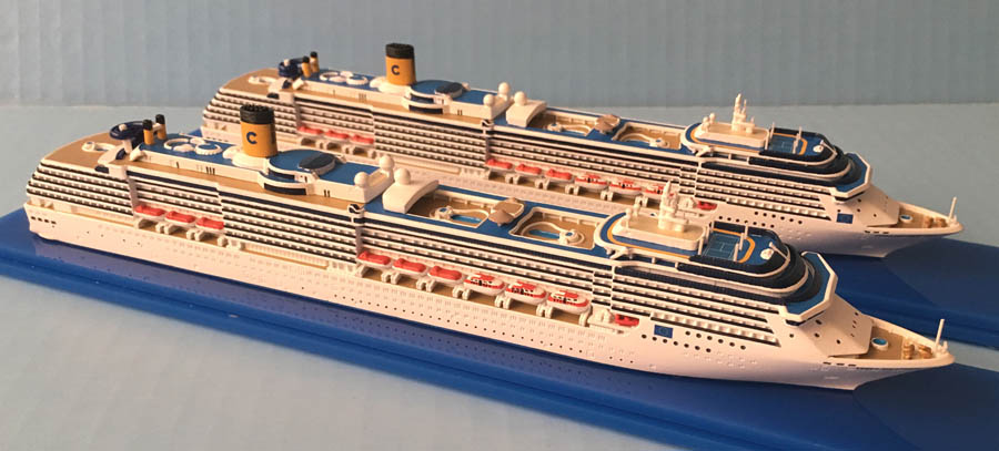Costa Atlantica, Mediterannea cruise ship models