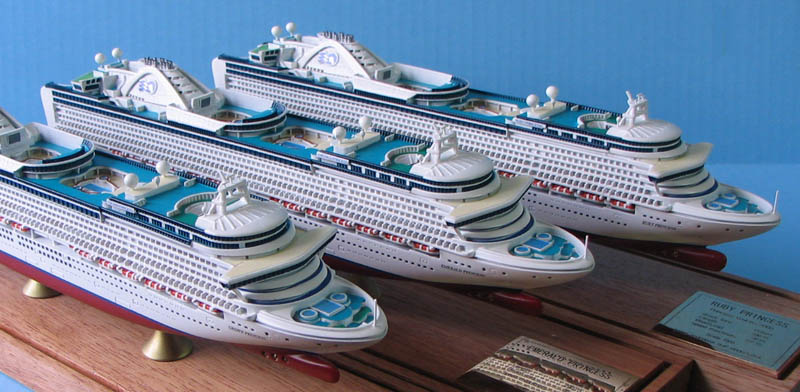 Crown Princess class cruise ship models