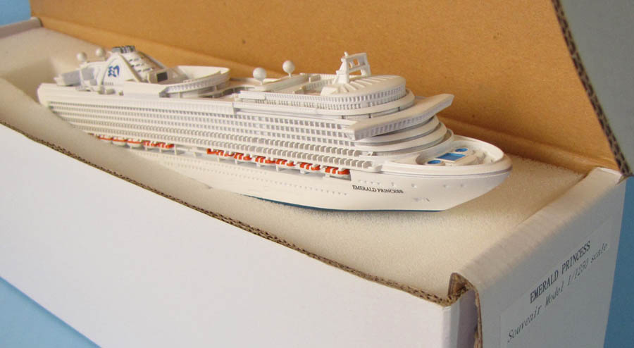 Emeral Princess cruise ship model