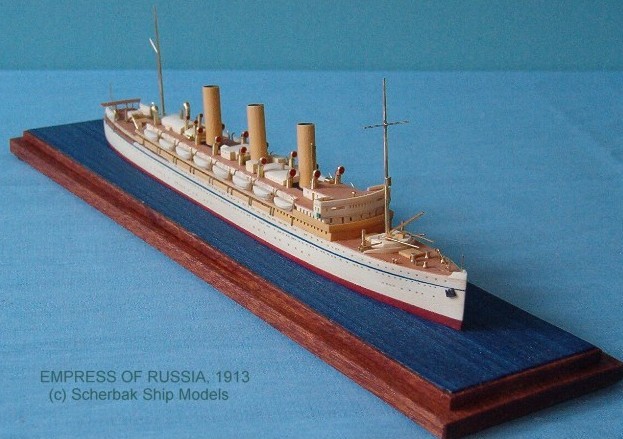Empress of Russia ocean liner model  photo