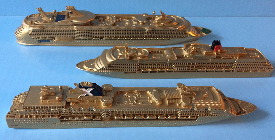 Golden Series cruise ship models 1:1250 scale 