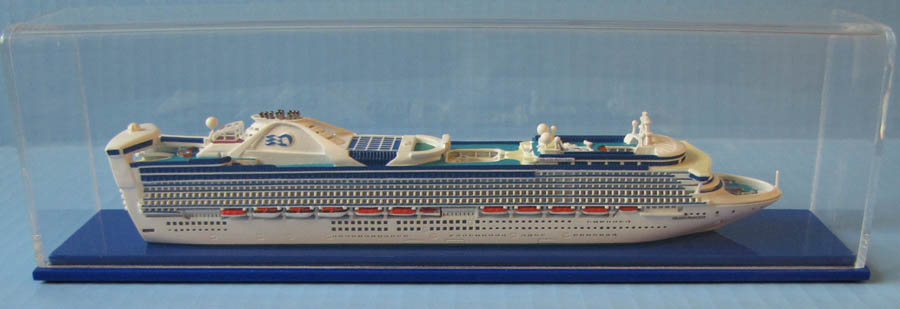 Grand Princess cruise ship model encased.jpg