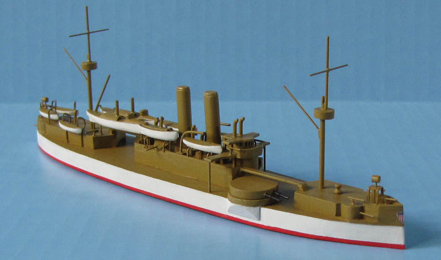 US Navy battleship Maine ID ship model 1:500 scale