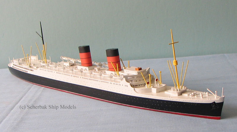 Mauretania ,ocean liner model , scale 1:600
