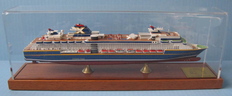 Millennium cruise ship scale model as built