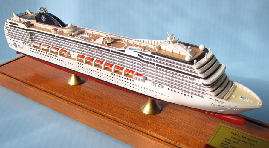 MSC Musica cruise ship model