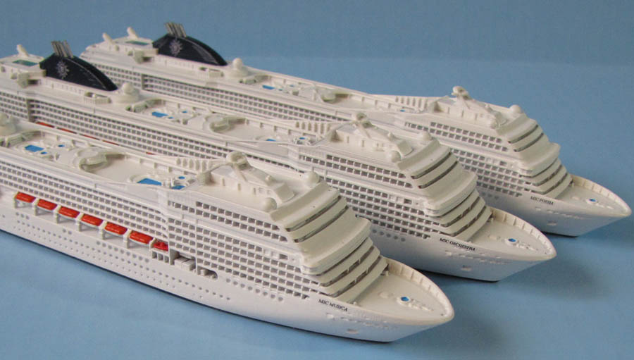 MSC Musica class cruise ship models