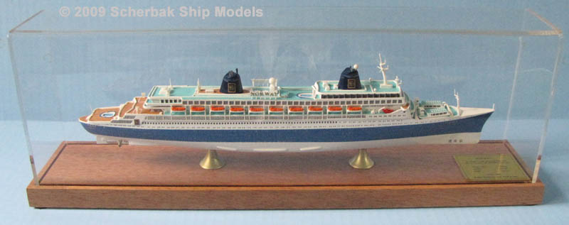 NORWAY cruise ship ocean liner scale model encased
