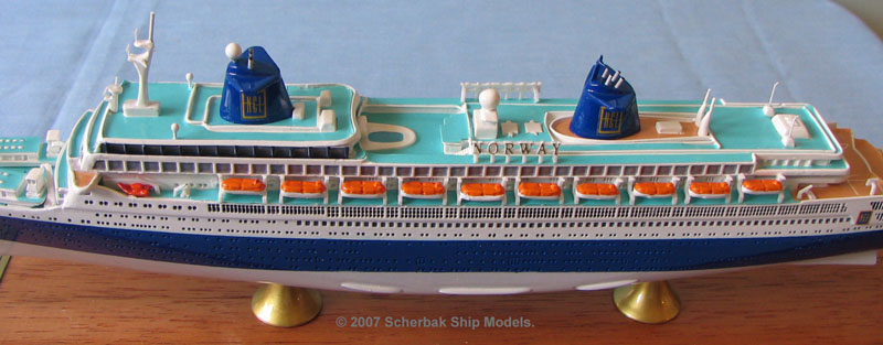 SS Norway cruise ship ocean liner model