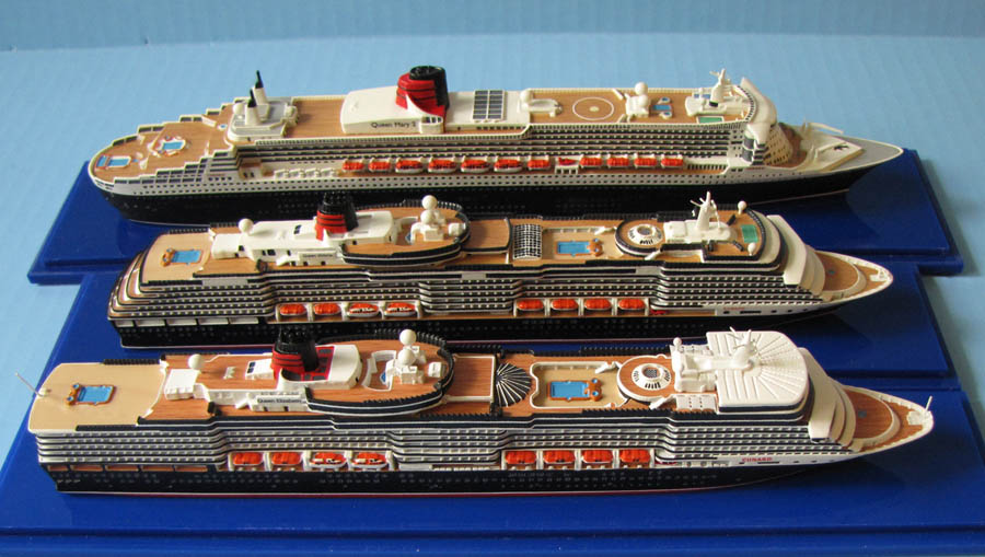 Collect  Cunard Cruise ships 1/1250 from Sherbak