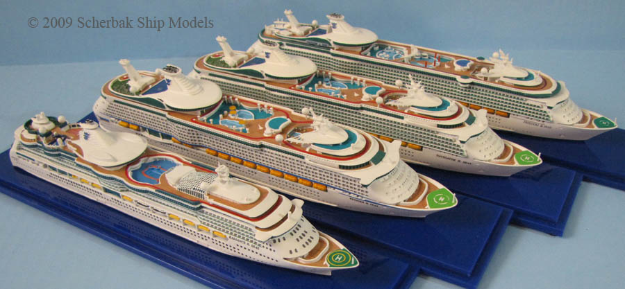 Royal Caribbean cruise ship models collection 