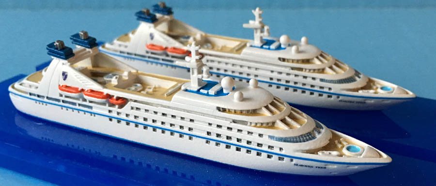 Seabourn Pride and Spirit cruise ship models 1250