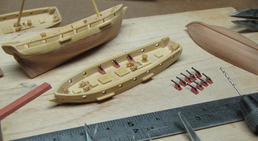 Baltimore clipper ship model 1:384 scale 