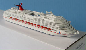 Souvenir Series cruise ship models 1:1250 scale
