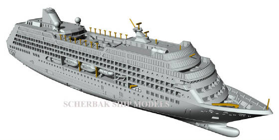 R-class cruise ship model master 1:900 scale