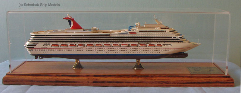 Carnival cruise ship model - onboard wedding gift