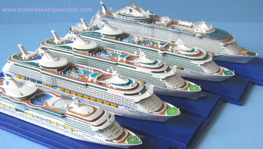 Royal Caribbean cruise ship models