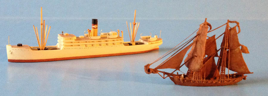 Wooden scratch built 1:1250 scale models.jpg